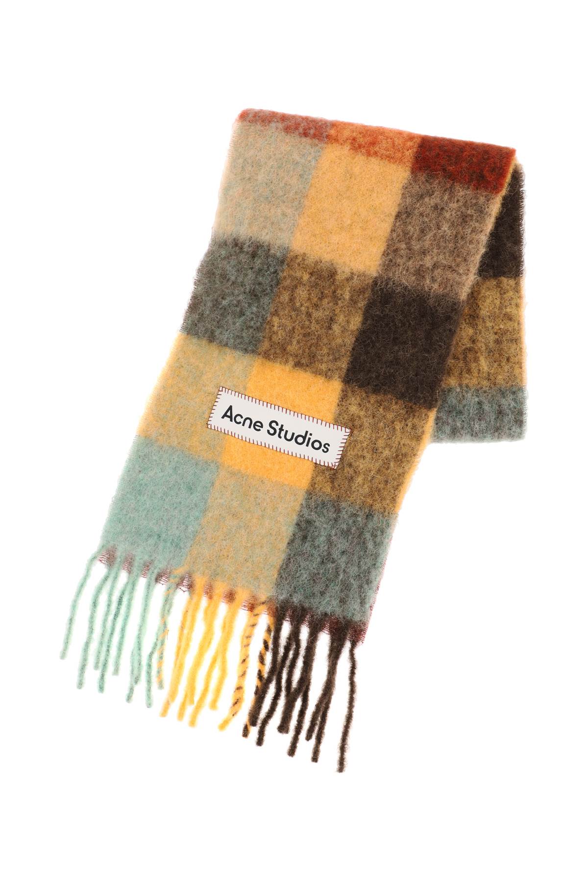 Acne Studios checkered mohair scarf CA0084BO9CB