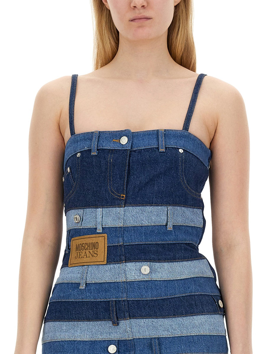 MOSCHINO JEANS DENIM DRESS 040237351888