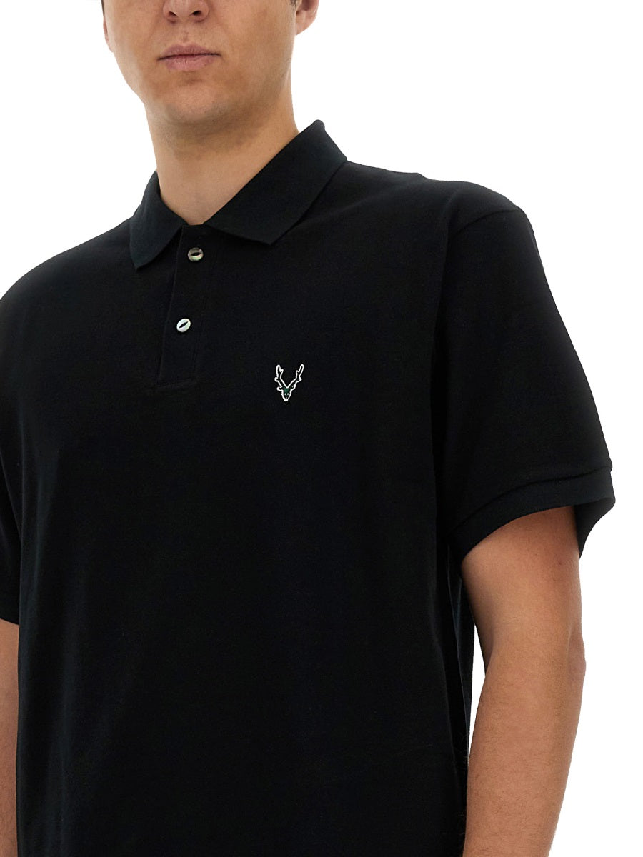 South2 West8 COTTON POLO OT614E-BLACK