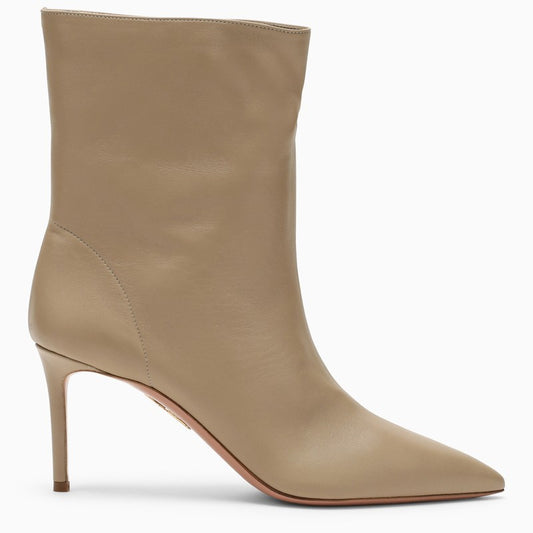 AQUAZZURA Beige leather ankle boot MGNMIDB0NAPN_AQUA-SFB