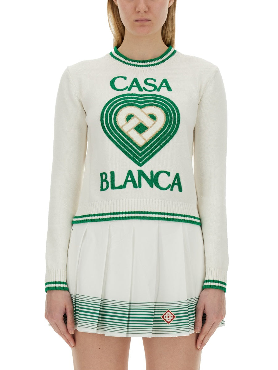 Casablanca JERSEY WITH LOGO WS24-KW-67701OFF-WHITE