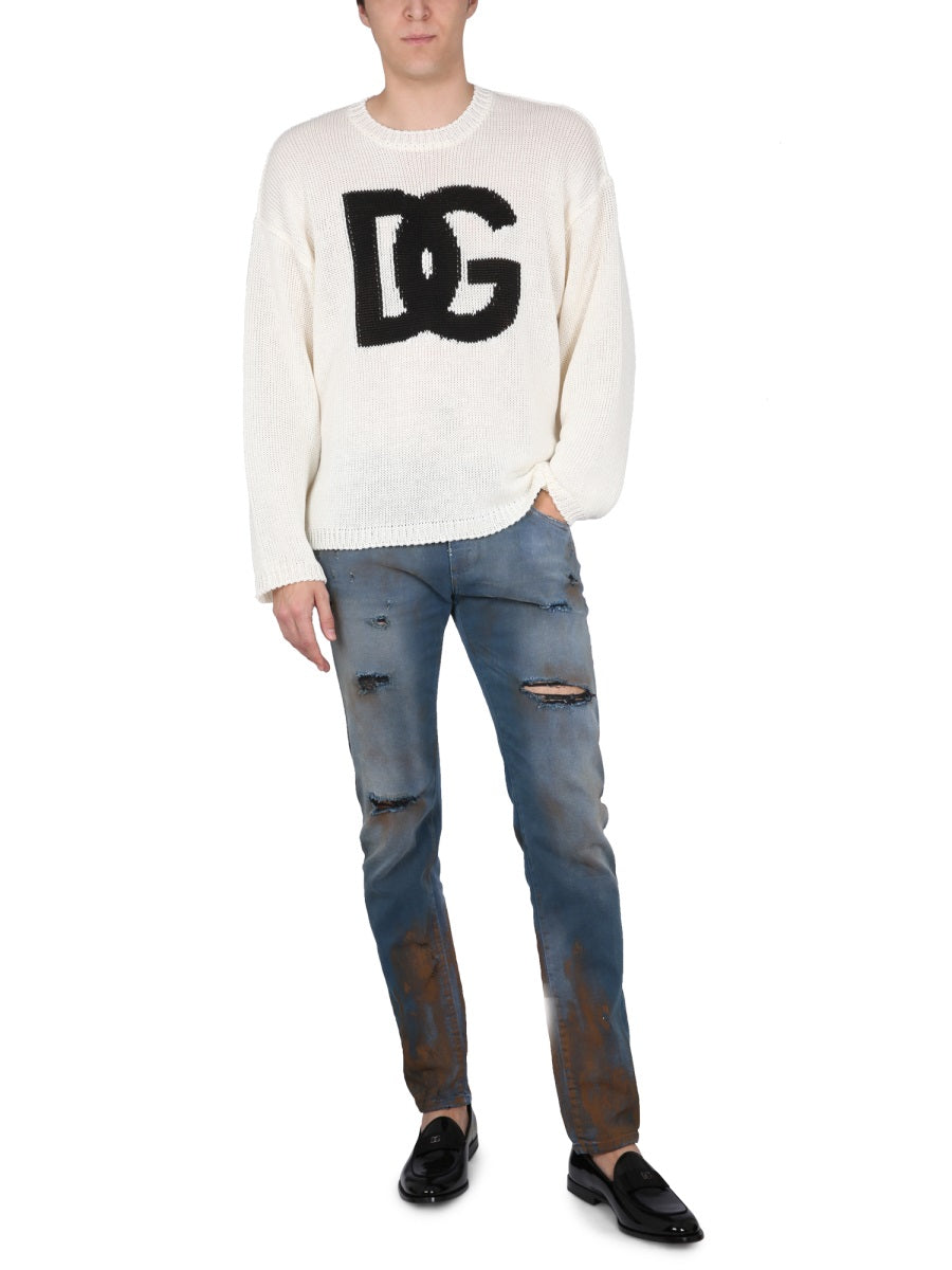 Dolce & Gabbana SKINNY FIT JEANS GY07LDG8IS2S90001