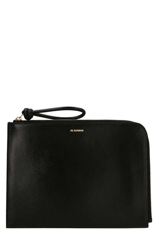 Jil Sander LOGO LEATHER CLUTCH J07UI0001P4841001