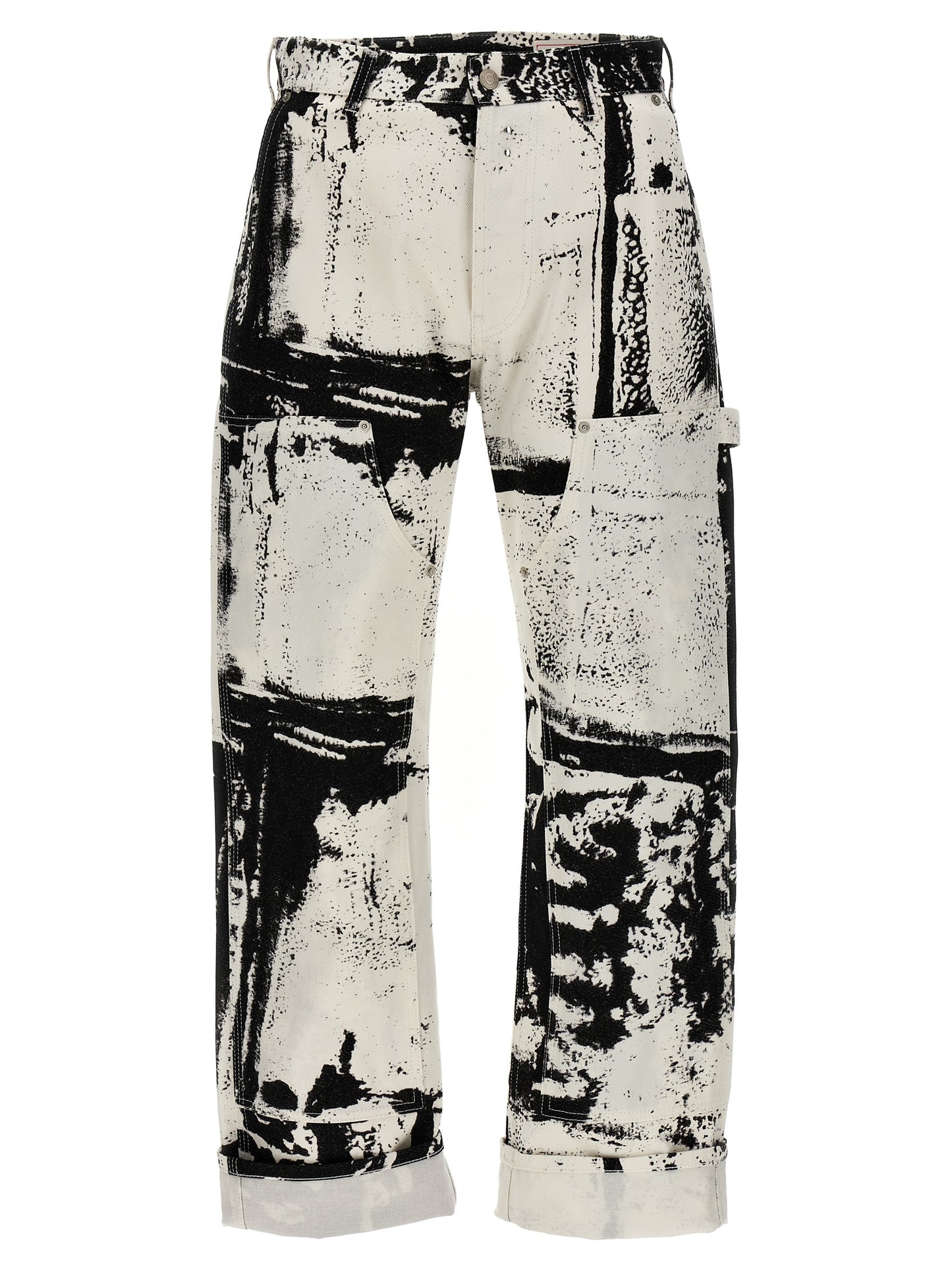 Alexander McQUEEN FOLD PRINT JEANS 781778QYAAZ9080