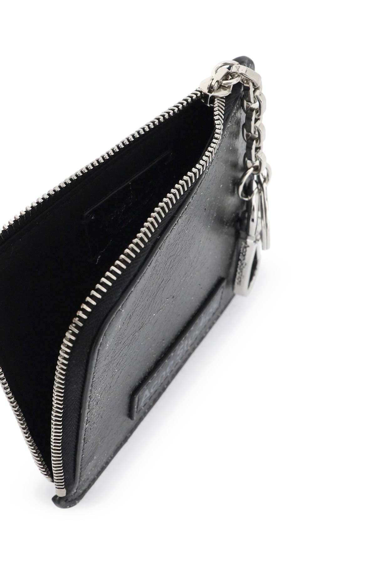 Acne Studios cracked leather wallet with distressed CG0242900