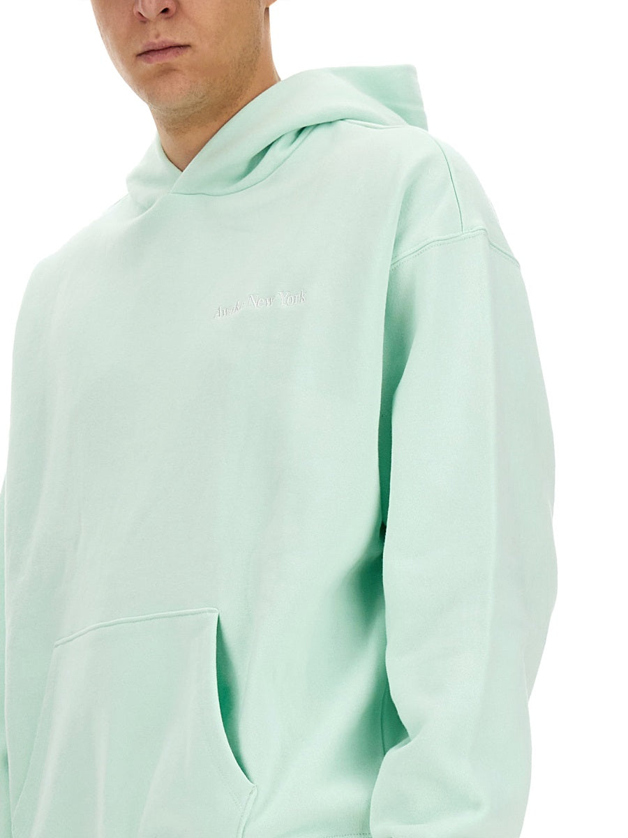 AWAKE NY "SERIF" SWEATSHIRT HD003MINT