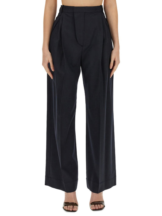 VICTORIA BECKHAM WIDE LEG PANTS 1124WTR005117AMIDNIGHT