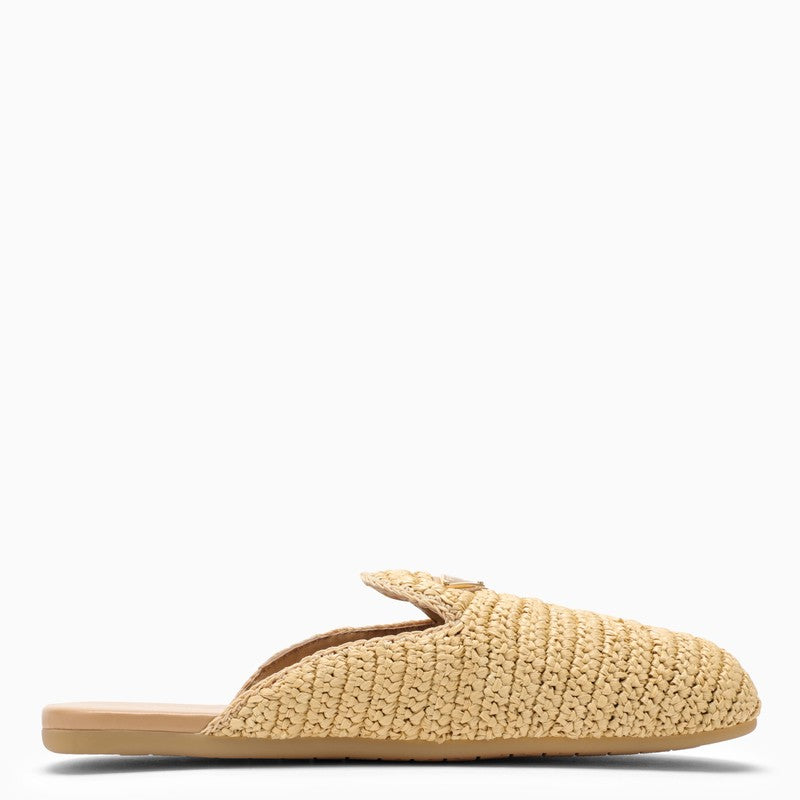 Prada Natural raffia loafer with logo triangle 1S435N0052C2TO_PRADA-F0018