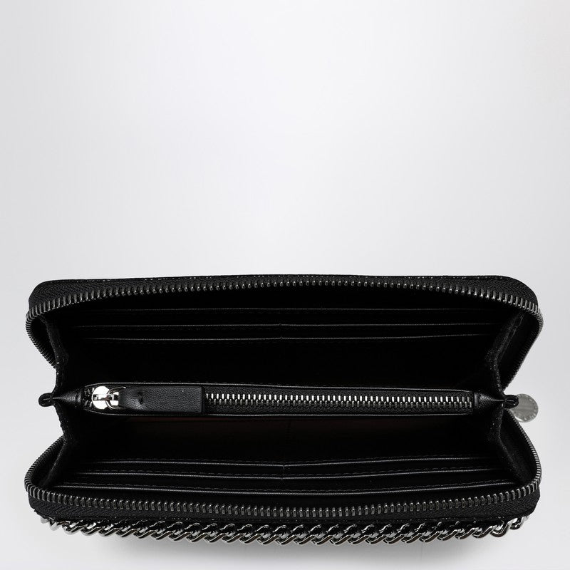 Stella McCartney Black zip around Falabella wallet 434750W9132P_STELL-1000