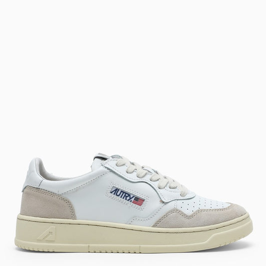 AUTRY White leather Medalist low-top sneakers AULWLS33N_AUTRY-LS33