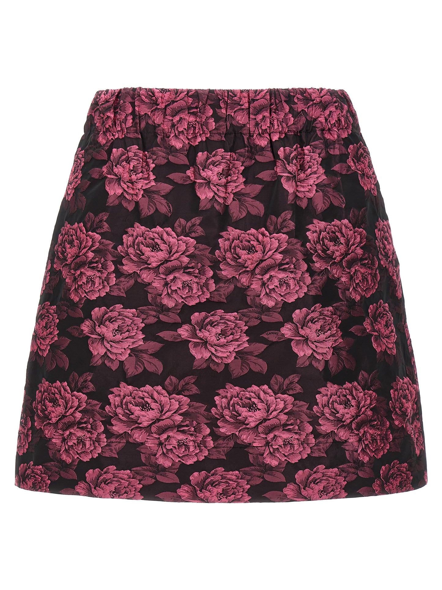 GANNI mini skirt in floral jacquard F8593072