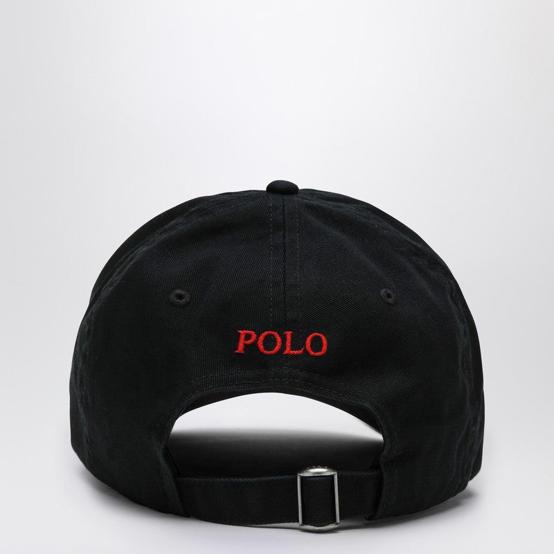 Polo Ralph Lauren Black cotton hat with logo 710548524012COP_POLOR-BR