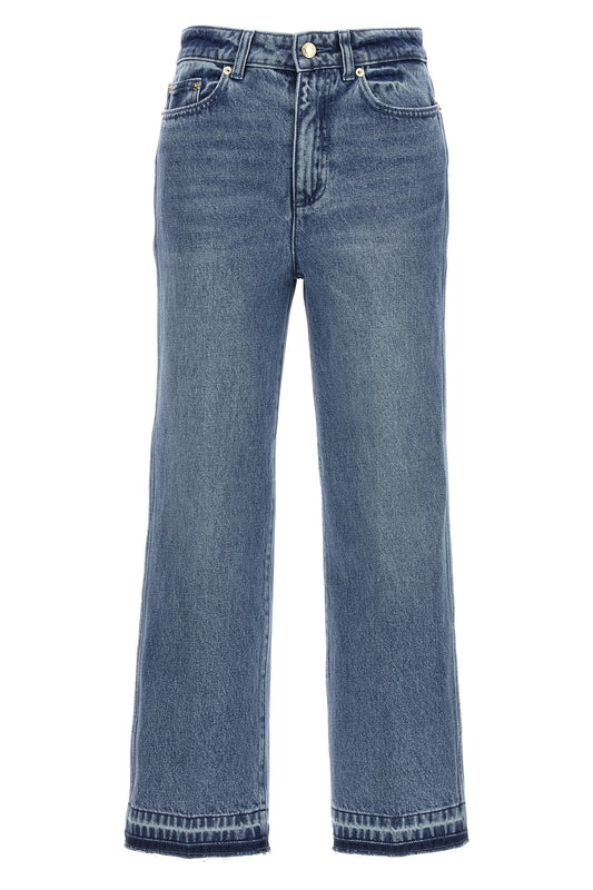 MICHAEL MICHAEL KORS 'CROP FLARE' JEANS MF39048FAU906