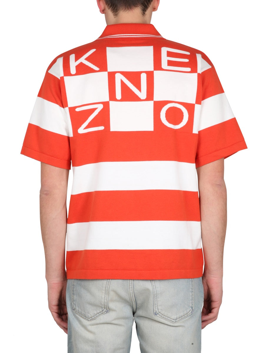 KENZO POLO SHIRT 'NAUTICAL STRIPES' FD55PU3713CN21