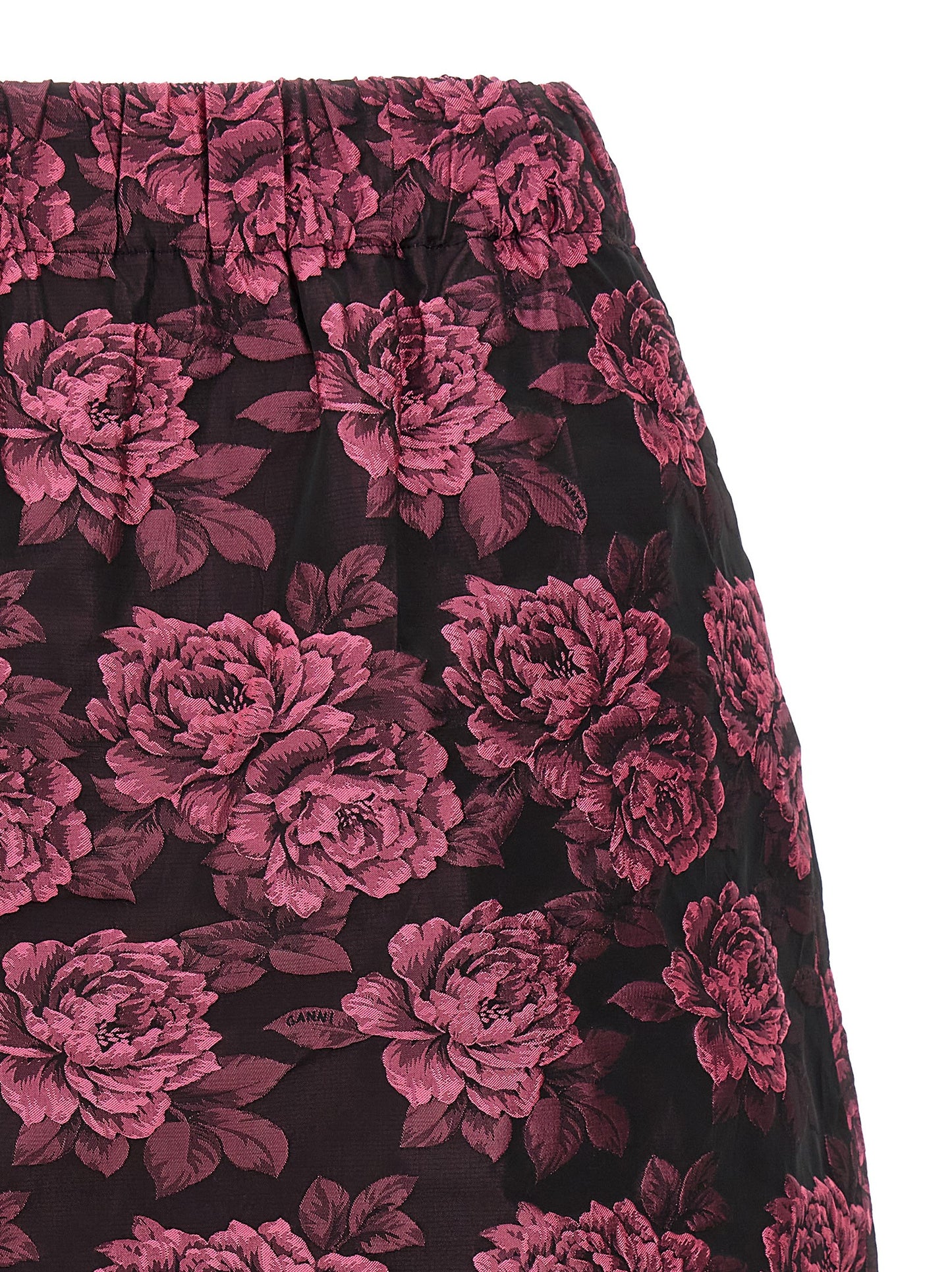 GANNI mini skirt in floral jacquard F8593072