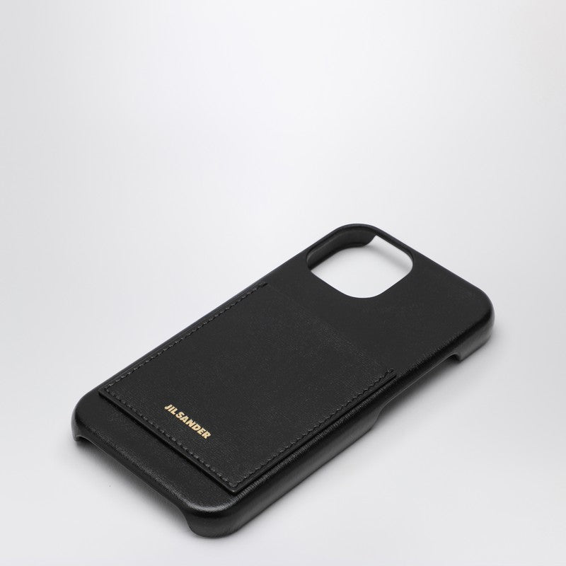 Jil Sander Black iPhone 15 cover with logo J07VL0030P6486001