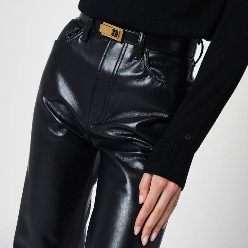 Saint Laurent Black belt with Charniere buckle 806631AAD6CP_YSL-1000