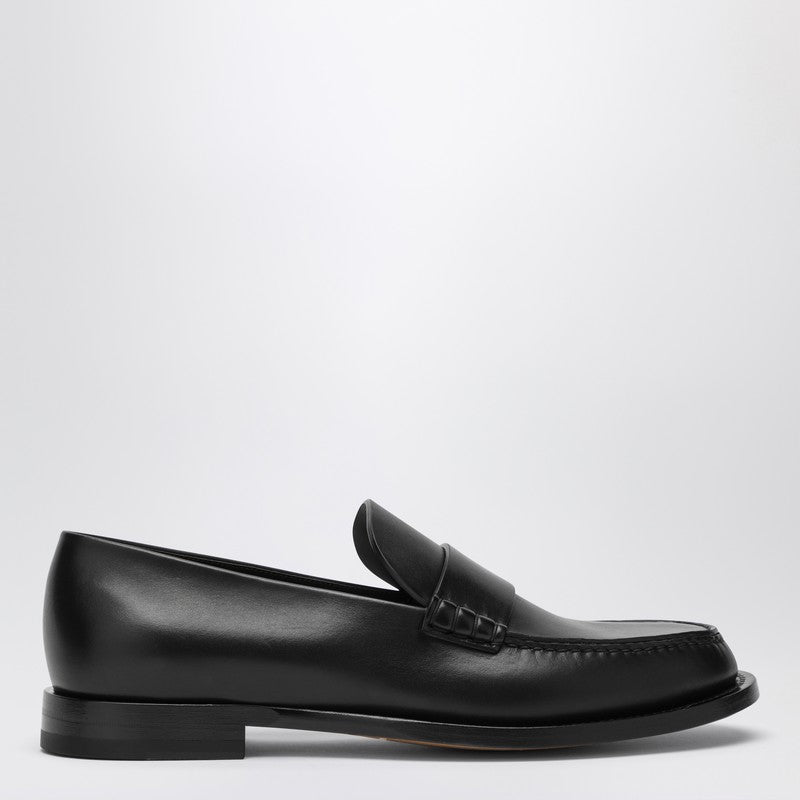 The Row Black leather Novus loafer F1553L600P_THERO-BLK