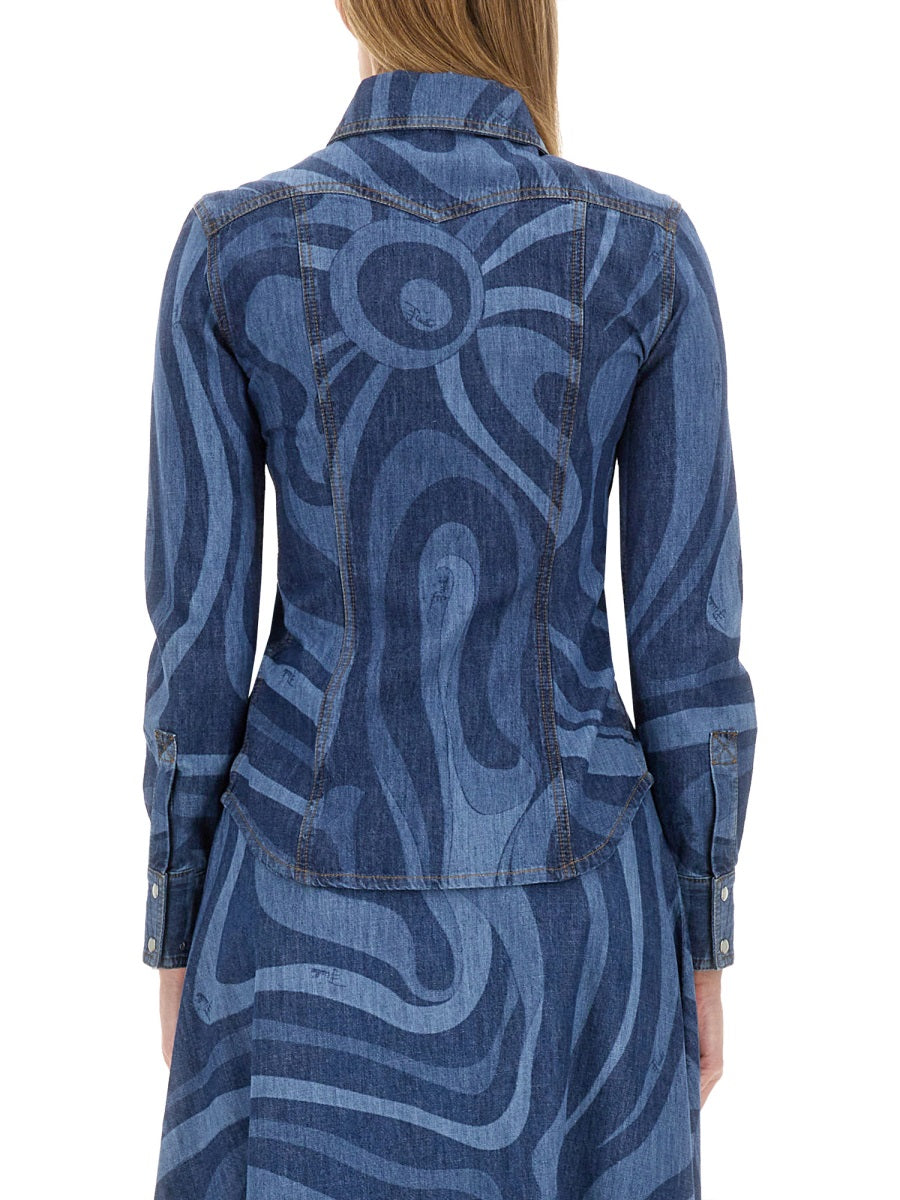 Emilio Pucci DENIM SHIRT 4HDJ054H997A02