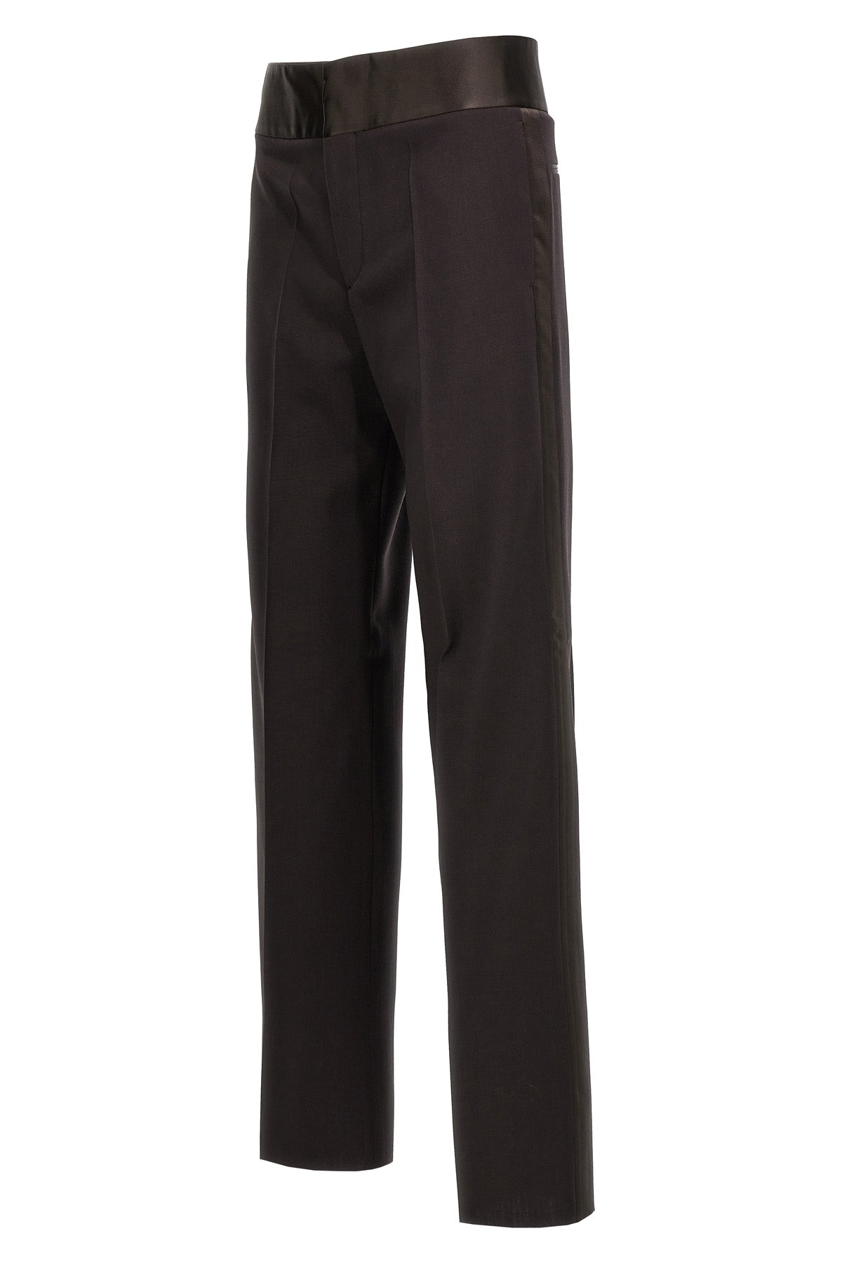 Valentino Garavani VALENTINO WOOL SILK BAND PANTS 2V0RBK108EJE05