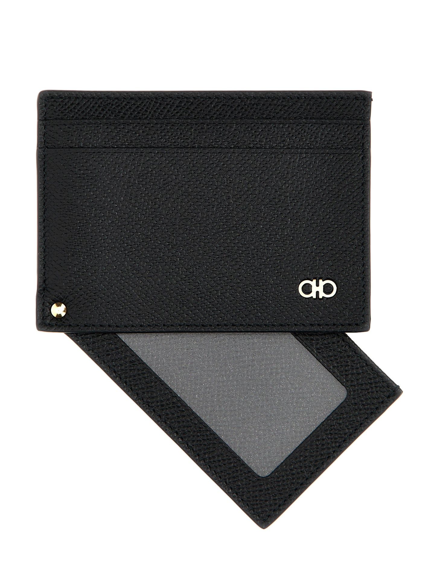 FERRAGAMO 'MICRO GANCIO' CARD HOLDER 775660NERO