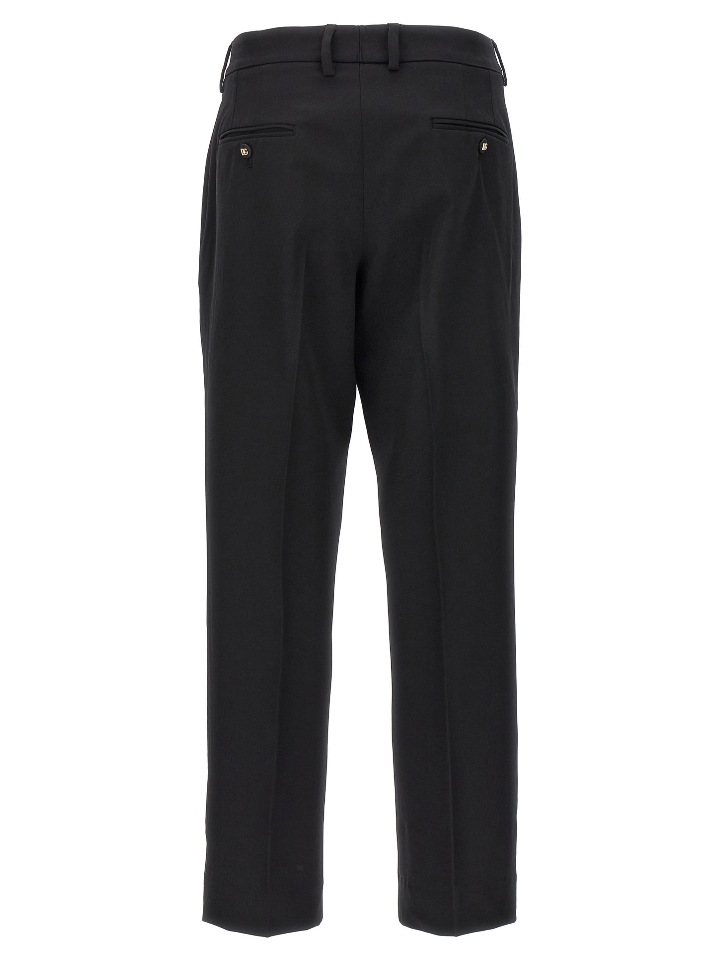 Dolce & Gabbana WOOL CANVAS PANTS FT0CXTFUBGBN0000