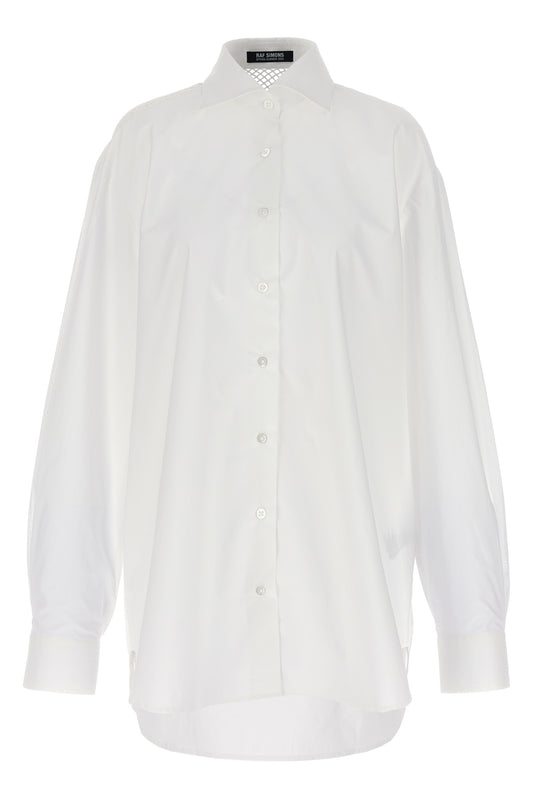 RAF SIMONS MESH INSERT SHIRT 231W2561010