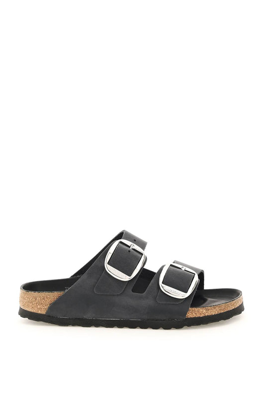 BIRKENSTOCK big buckle arizona slides 1011075BLACK