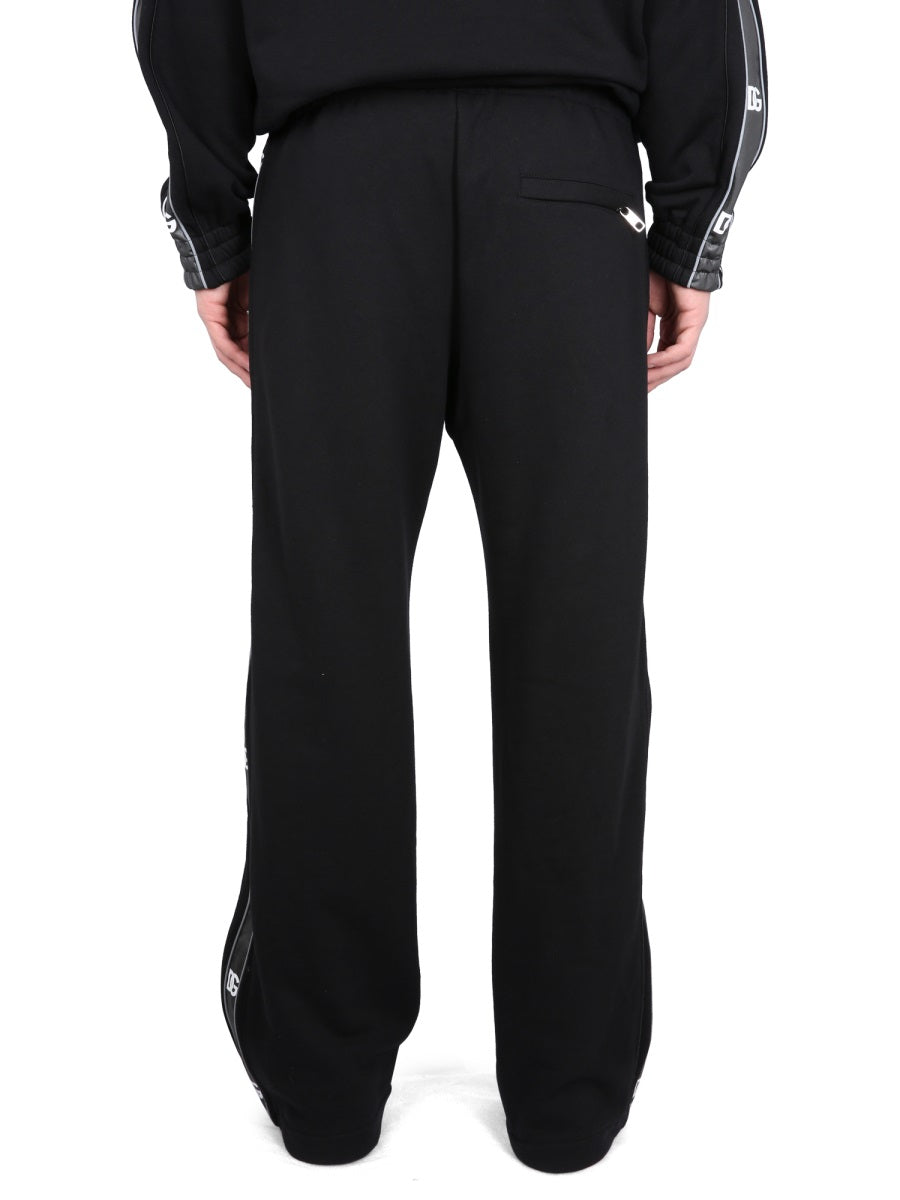 Dolce & Gabbana JOGGING PANTS WITH LOGO BANDS GVVUATHU7CKN0000