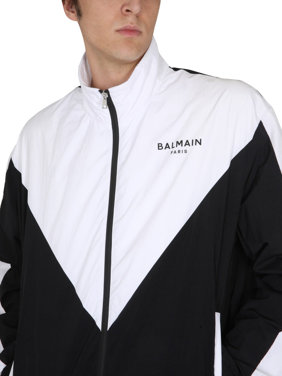 Balmain SPORTS JACKET WITH LOGO XH0TG059XB06EAB