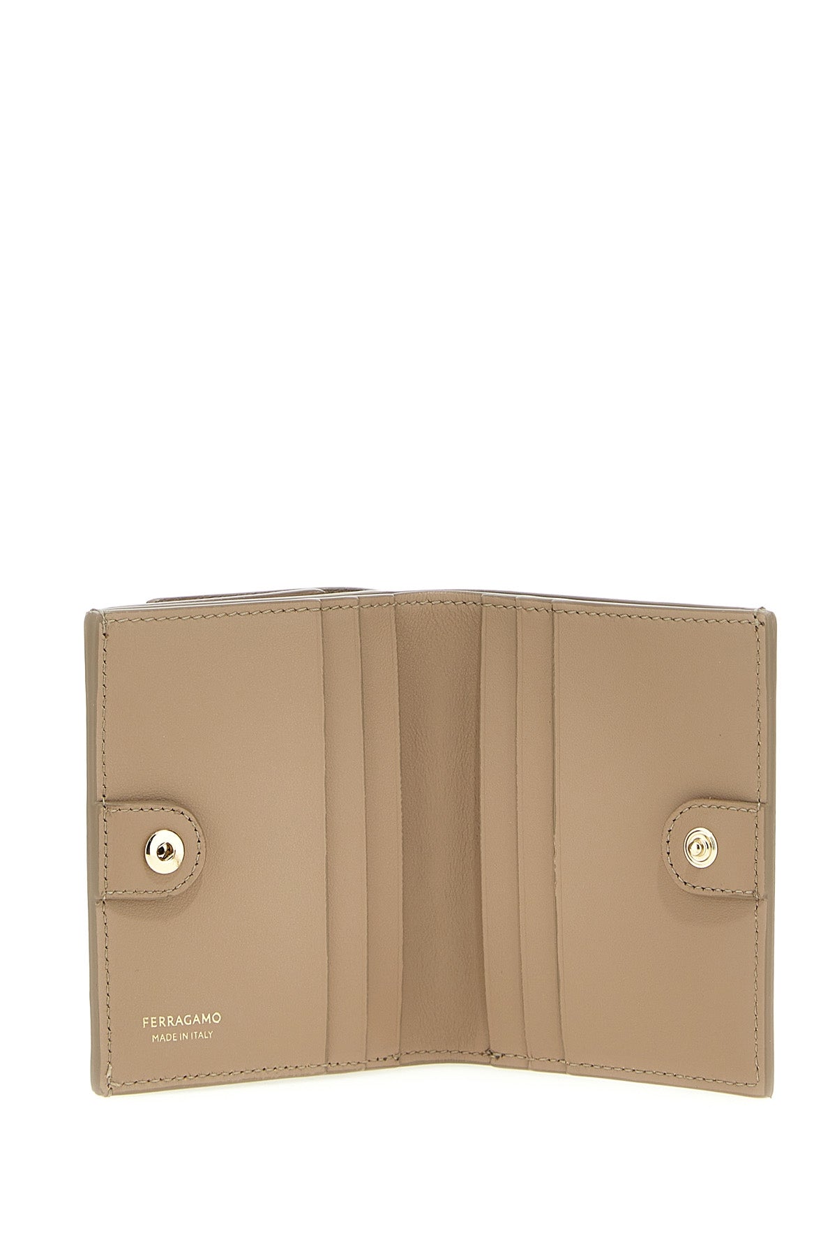 FERRAGAMO PATENT LEATHER WALLET 0763020BEIGE