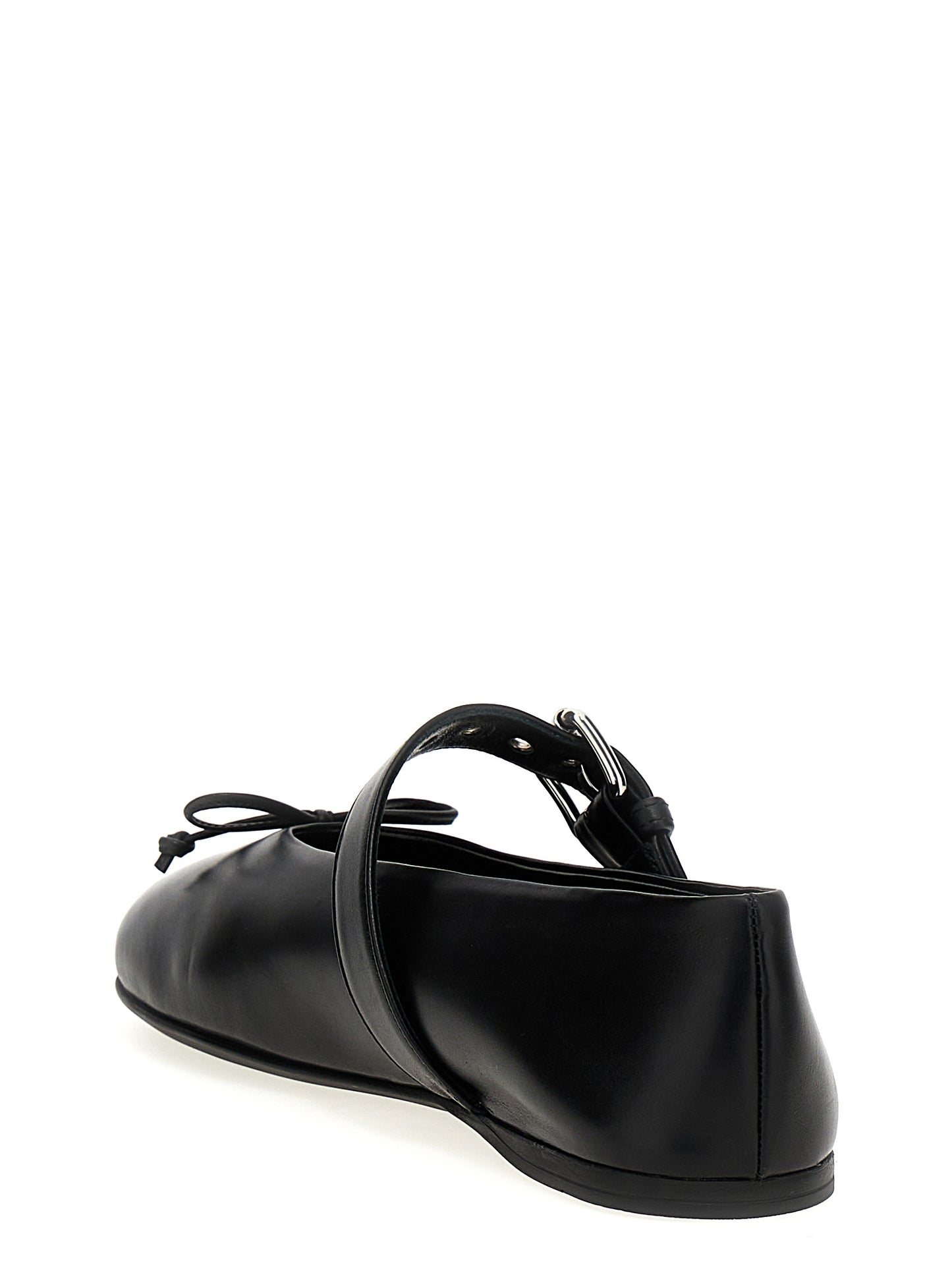 MIU MIU Black leather ballerinas 5F210EF005070F0002