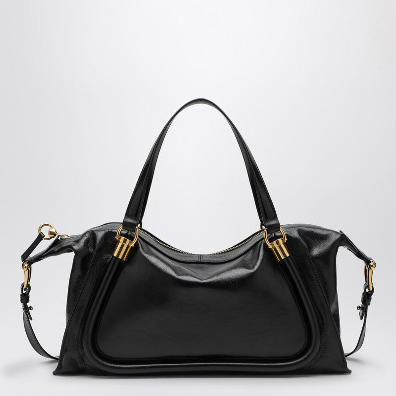 Chloé Paraty 24 bag in shiny black leather CHC24AS750N82P_CHLOE-001