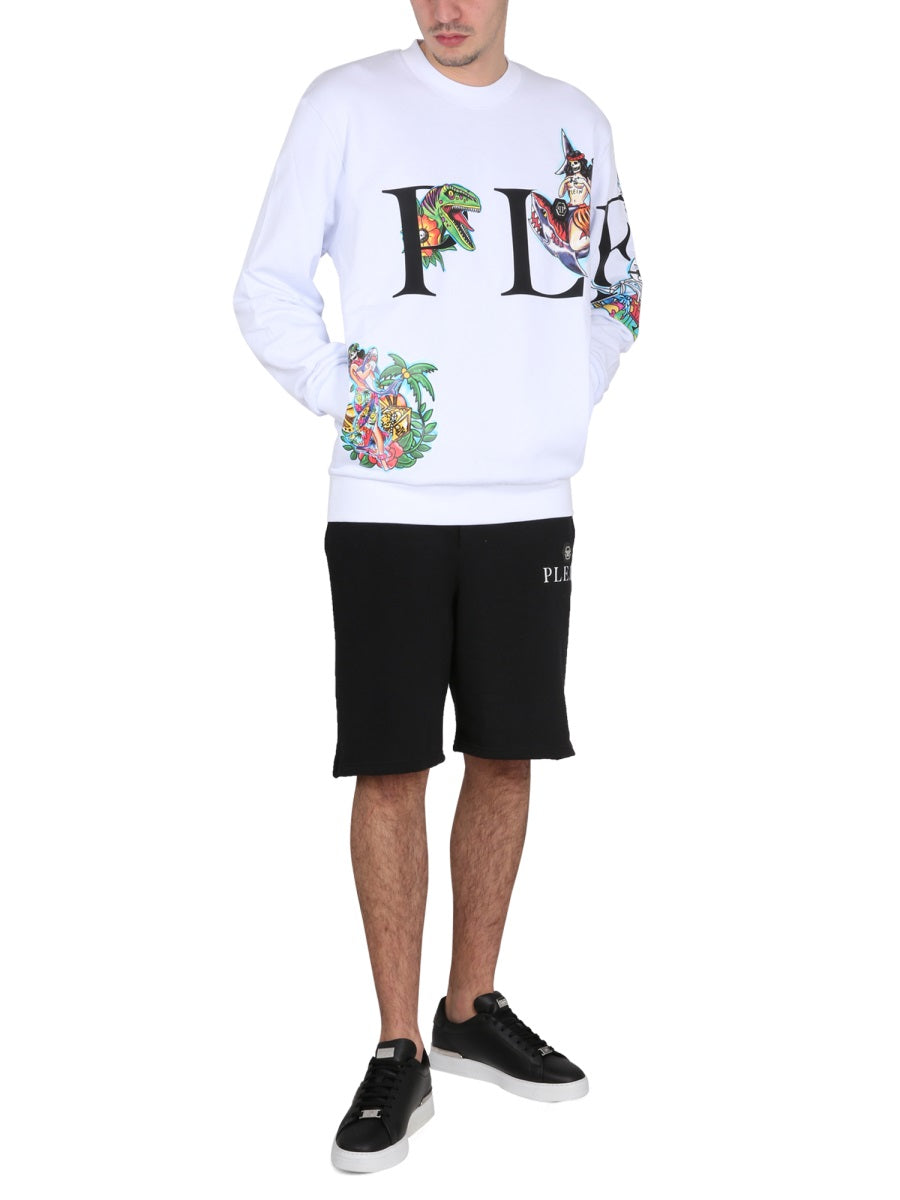 PHILIPP PLEIN CREWNECK SWEATSHIRT SACCMJO0989PJO002N01