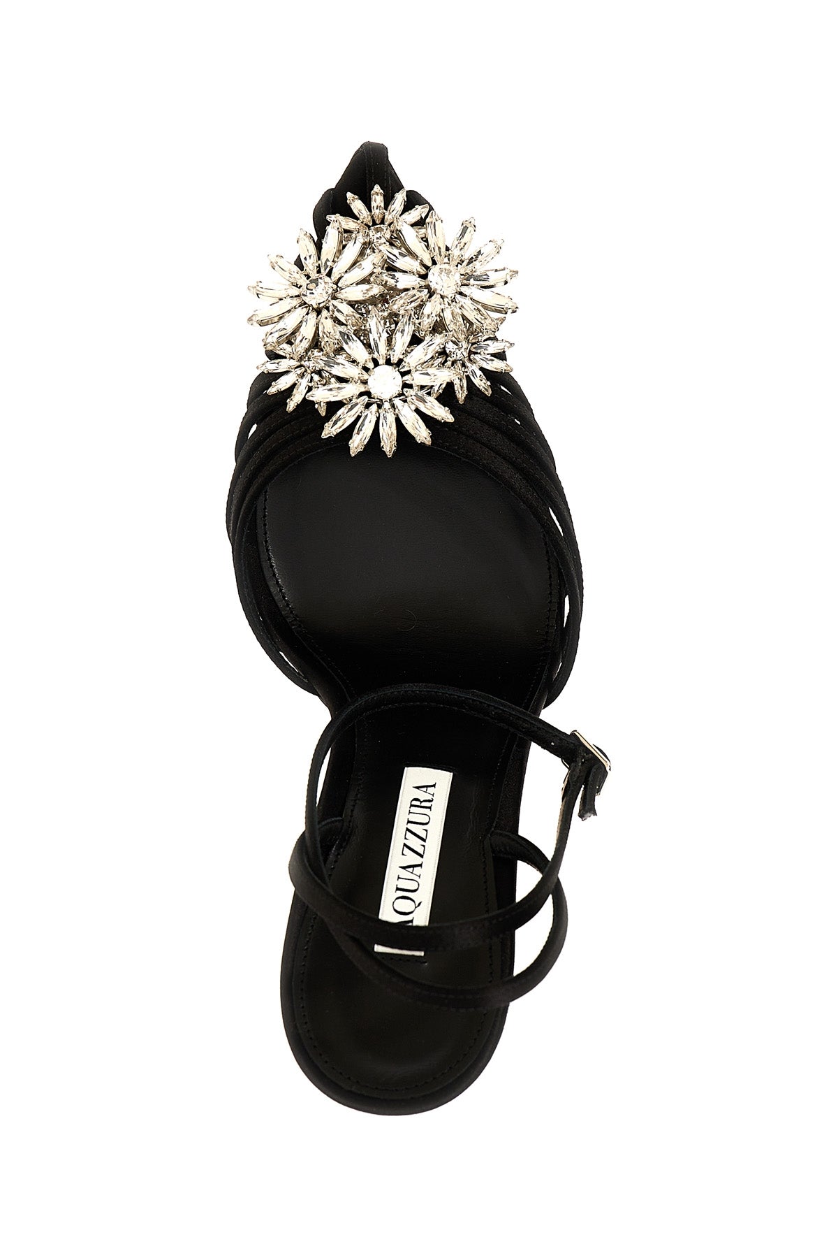 AQUAZZURA DÉCOLLETÉ 'CRYSTAL MARGARITA' CYMHIGP0SATBLACK