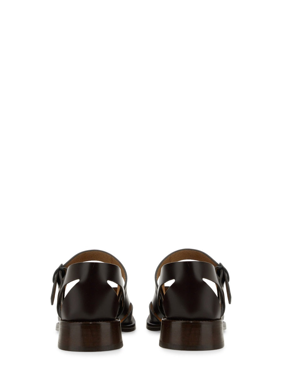 HEREU SANDAL "ALORDA" ALORWFS24.002.3DARKBROWN