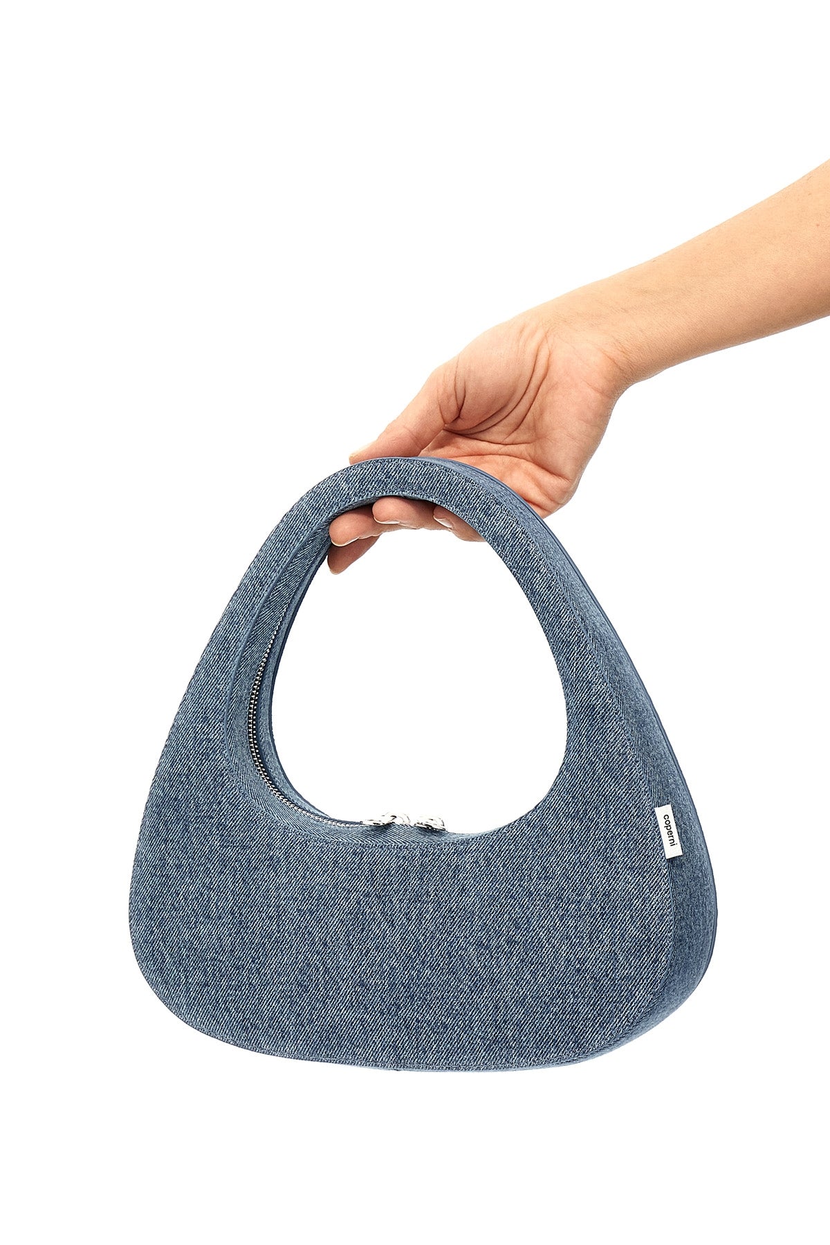 COPERNI 'DENIM BAGUETTE SWIPE BAG' HANDBAG COPBA04202WASBLU