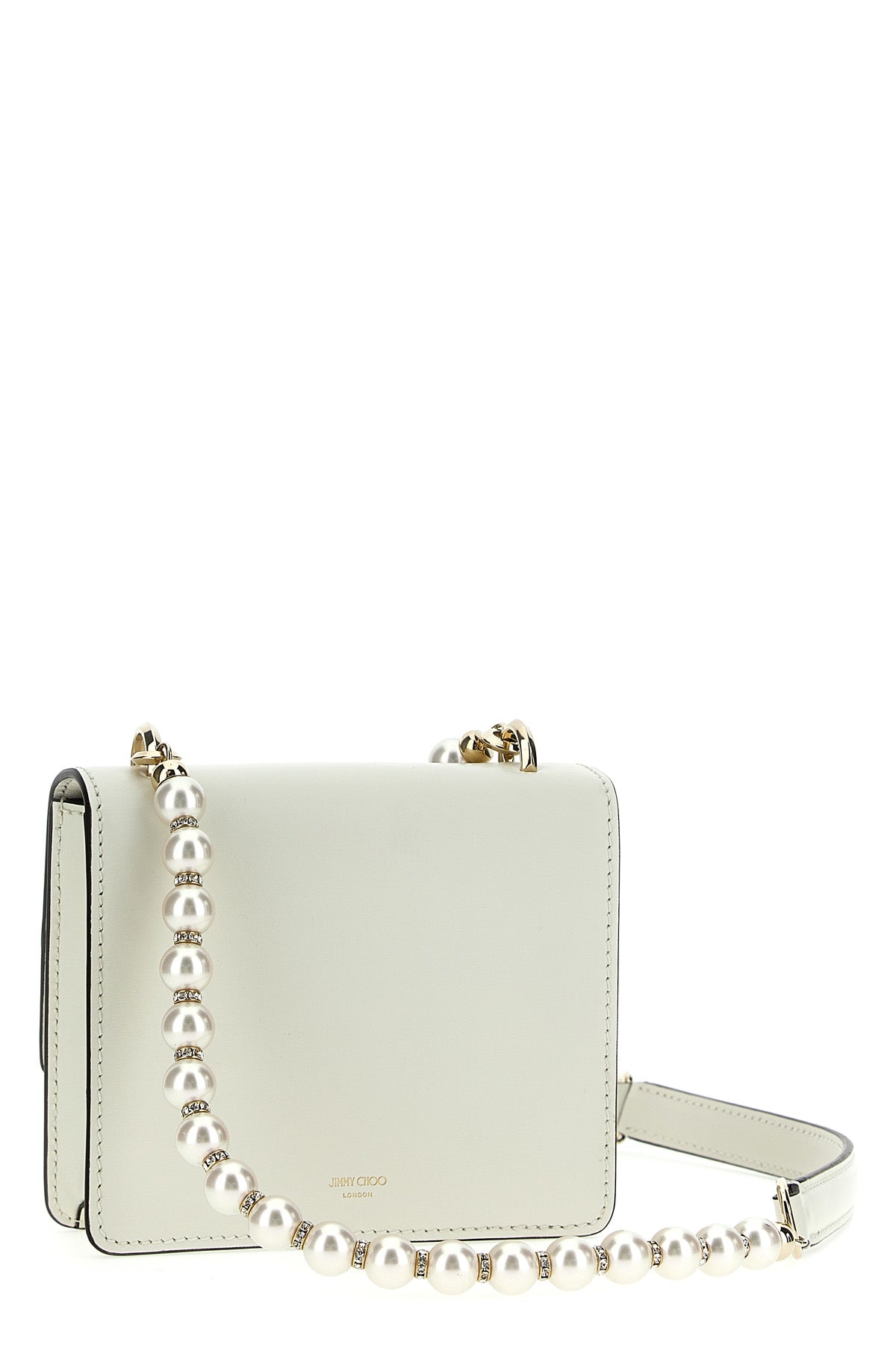 JIMMY CHOO 'AVENUE QUAD XS' SHOULDER BAG AVENUEQUADXSRAMLATTELIGHT