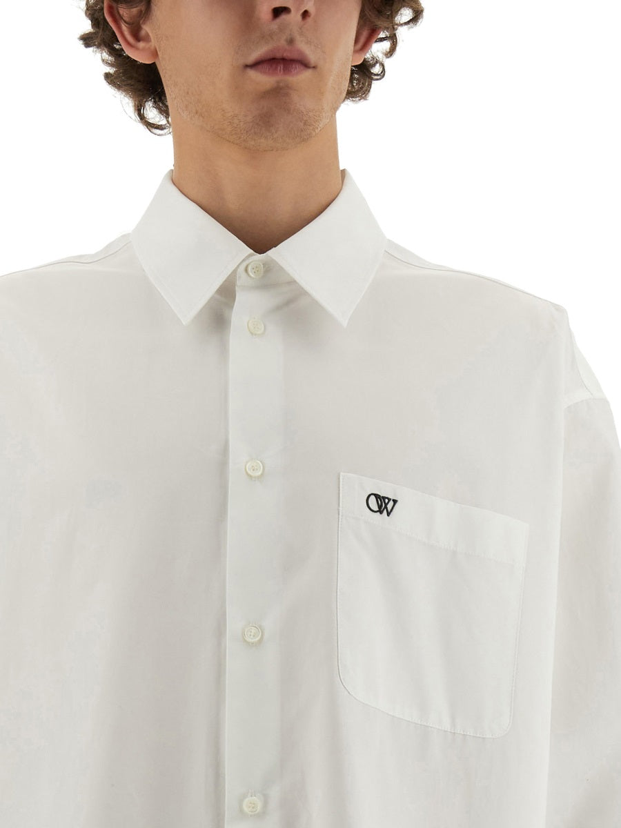 Off-White SHIRT WITH LOGO OMGE004C99FAB0010110