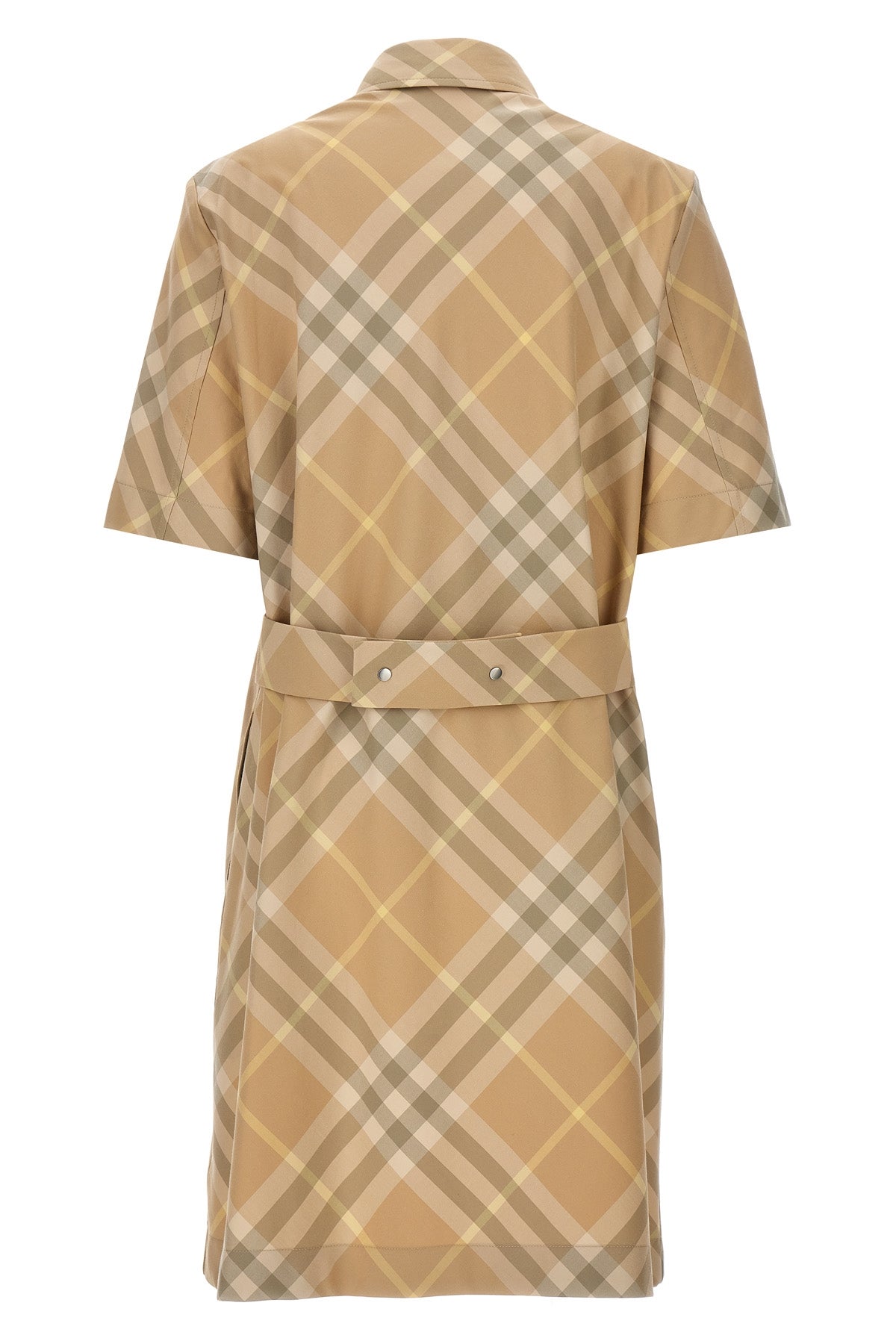 Burberry CHECK CHEMISIER DRESS 8083547FLAX