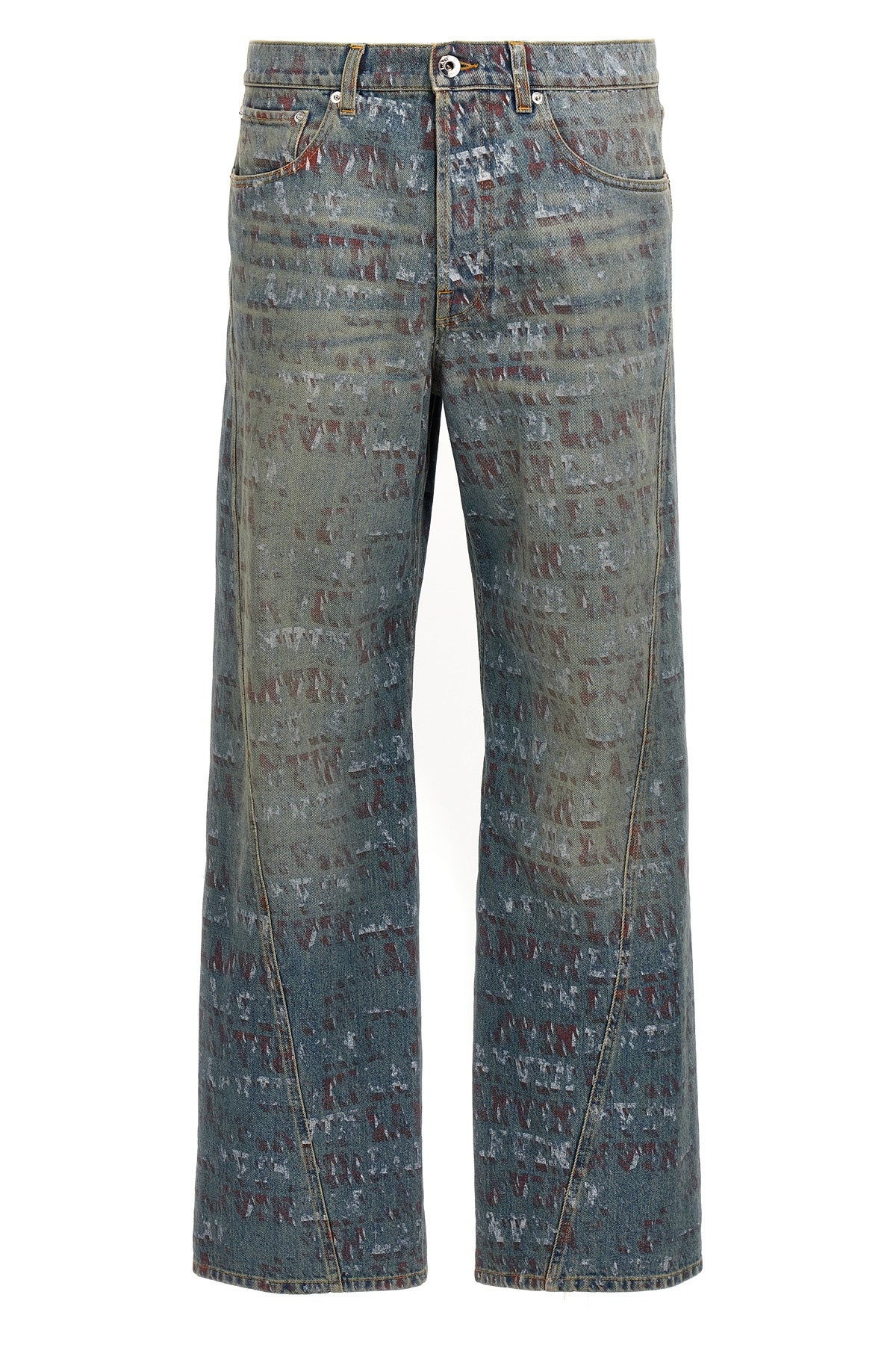 LANVIN LOGO PRINT JEANS RMTR0051D082P2422