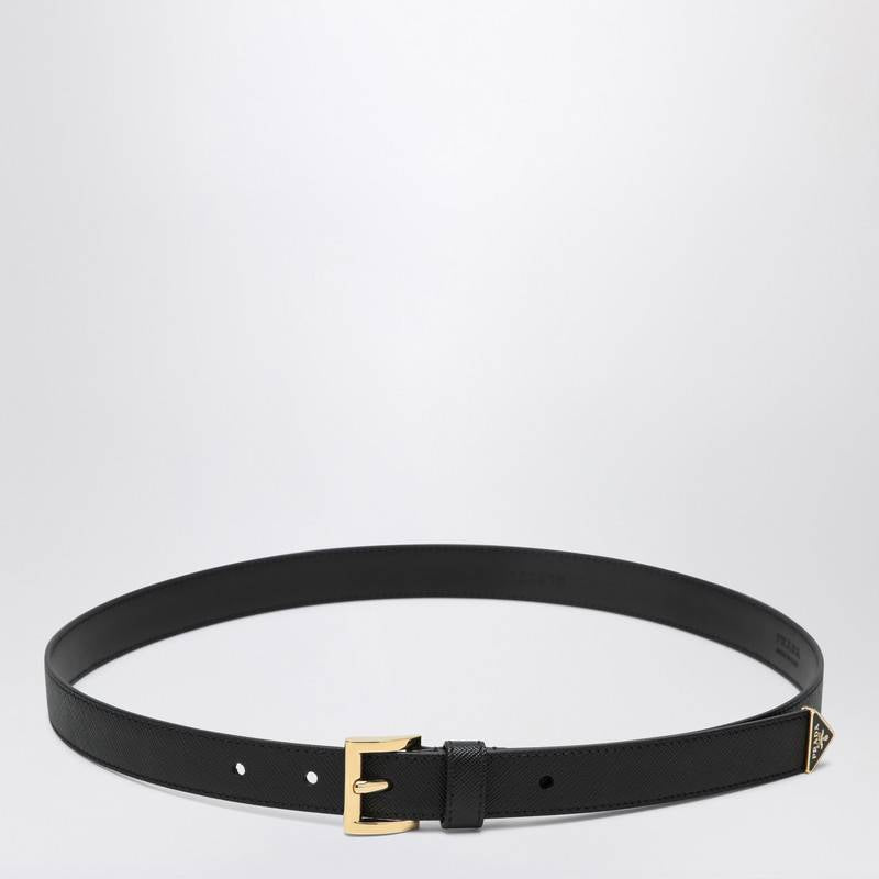 Prada Black Saffiano leather belt 1CC618053Q_PRADA-F0002