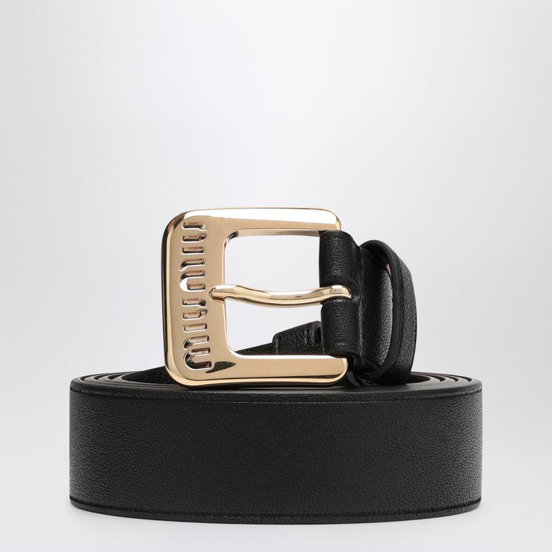 MIU MIU Black leather belt 5CC545EFXP_MIU-F0002