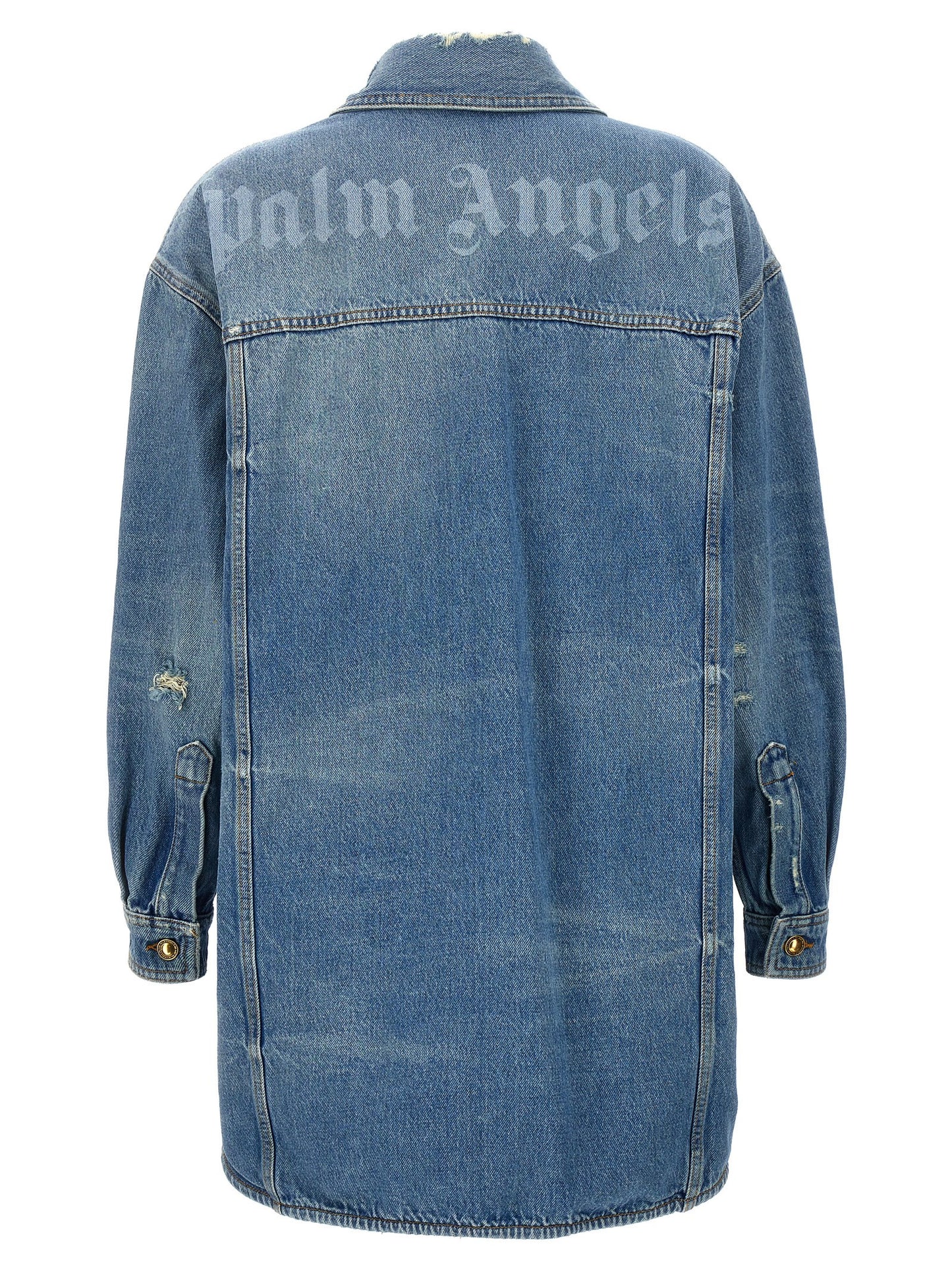 Palm Angels 'WASHED LOGO' JACKET PWYD021S24DEN00140404040