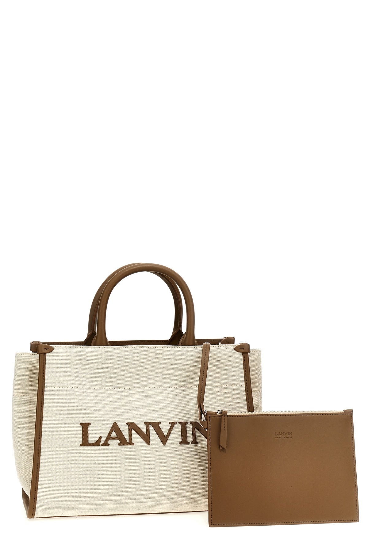 LANVIN LOGO CANVAS SHOPPING BAG LWBGTC01CAN1P24D528