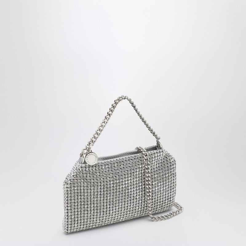 Stella McCartney Falabella mesh shoulder bag with silver crystals 7B0101WP0413P_STELL-8101