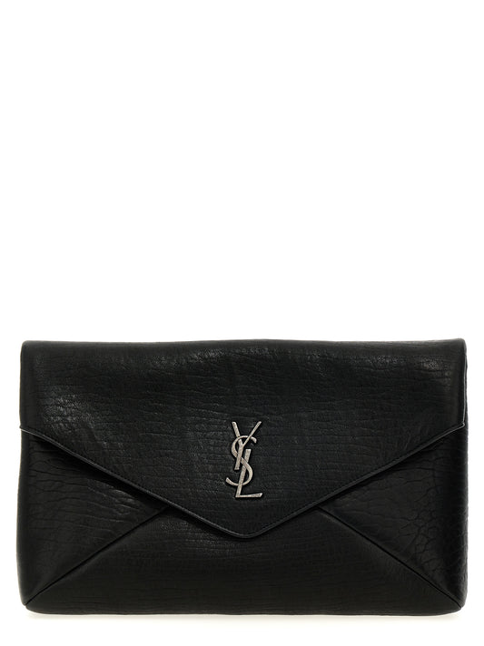 Saint Laurent 'ENVELOPE CASSANDRE' LARGE CLUTCH BAG 778181AACIA1000