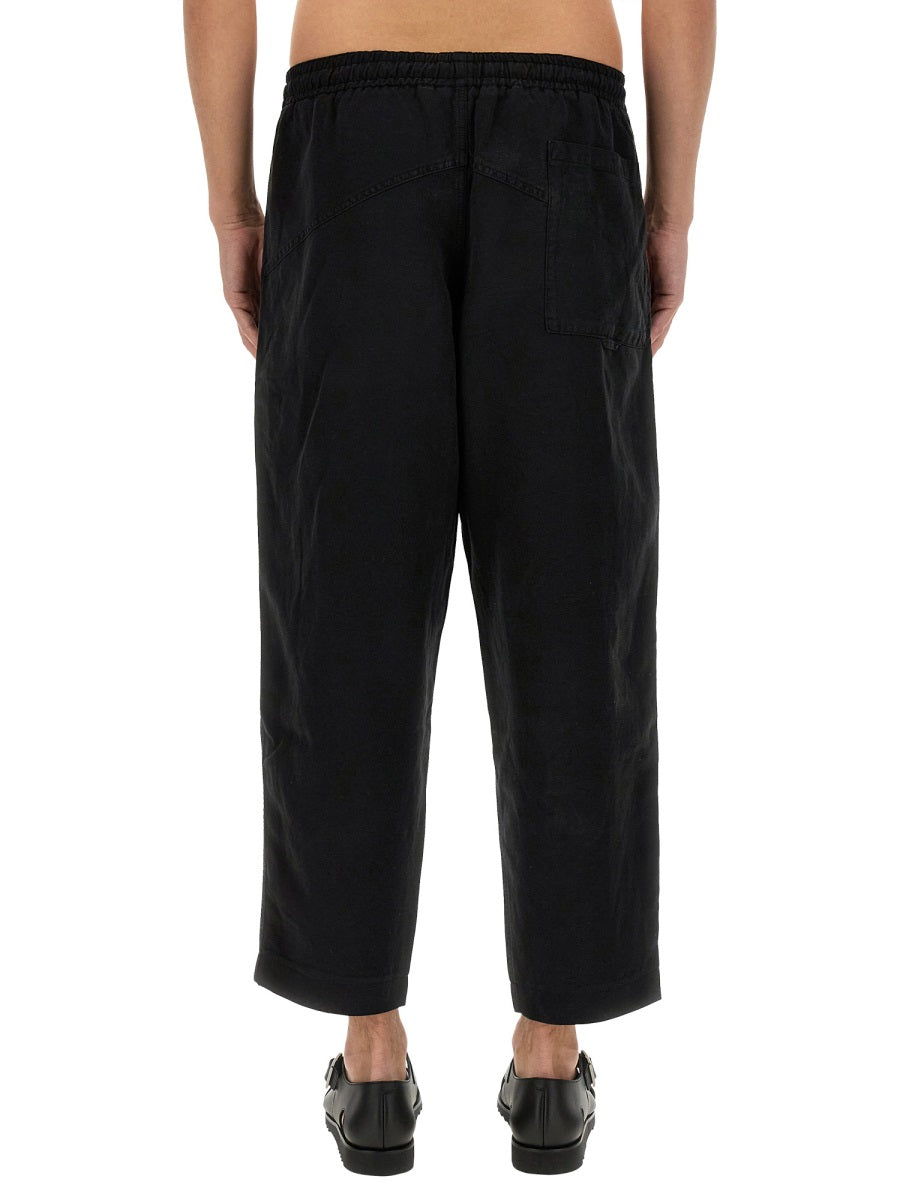 YMC LINEN BLEND PANTS P4WACBLACK