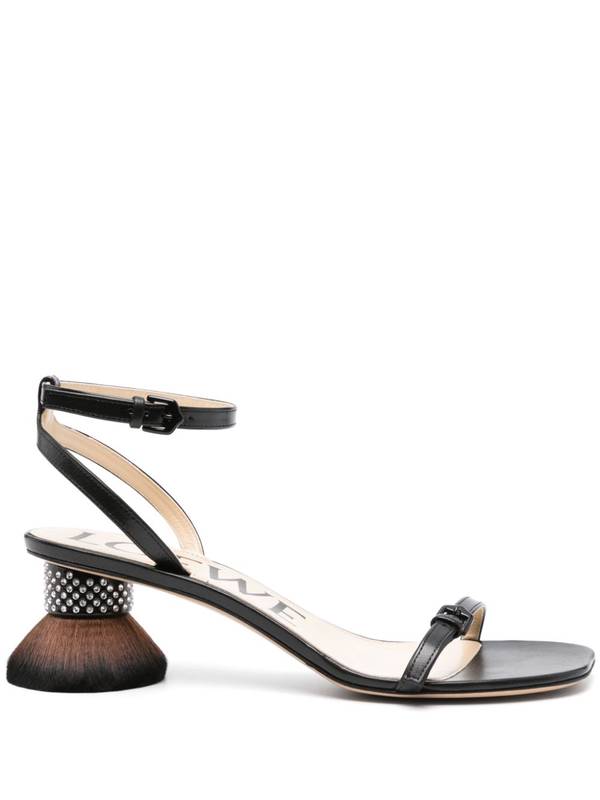 LOEWE Sandals Black L814465X69PETALBRUSH1100