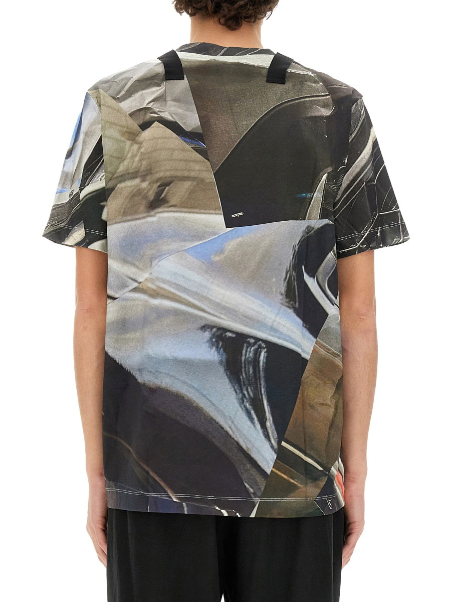 Helmut lang T-SHIRT WITH PRINT O01HM5121XF